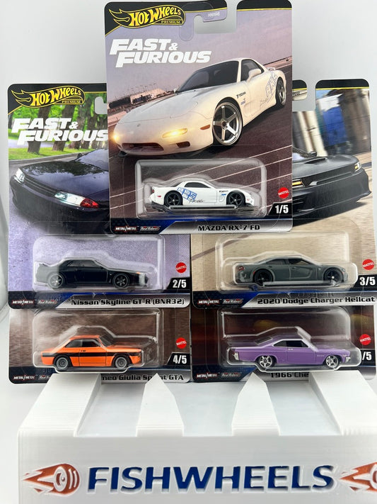 Hot Wheels Fast & Furious 5-Car Set Fishwheels