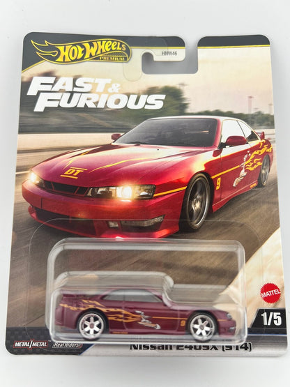 Hot Wheels Fast Furious Premium Set – 5-Car Case L Complete Collection Fishwheels