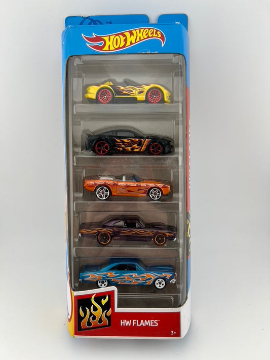 Hot Wheels HW Flames 5-Car Gift Pack Fishwheels