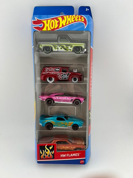 Hot Wheels HW Flames 5-Car Gift Pack Fishwheels