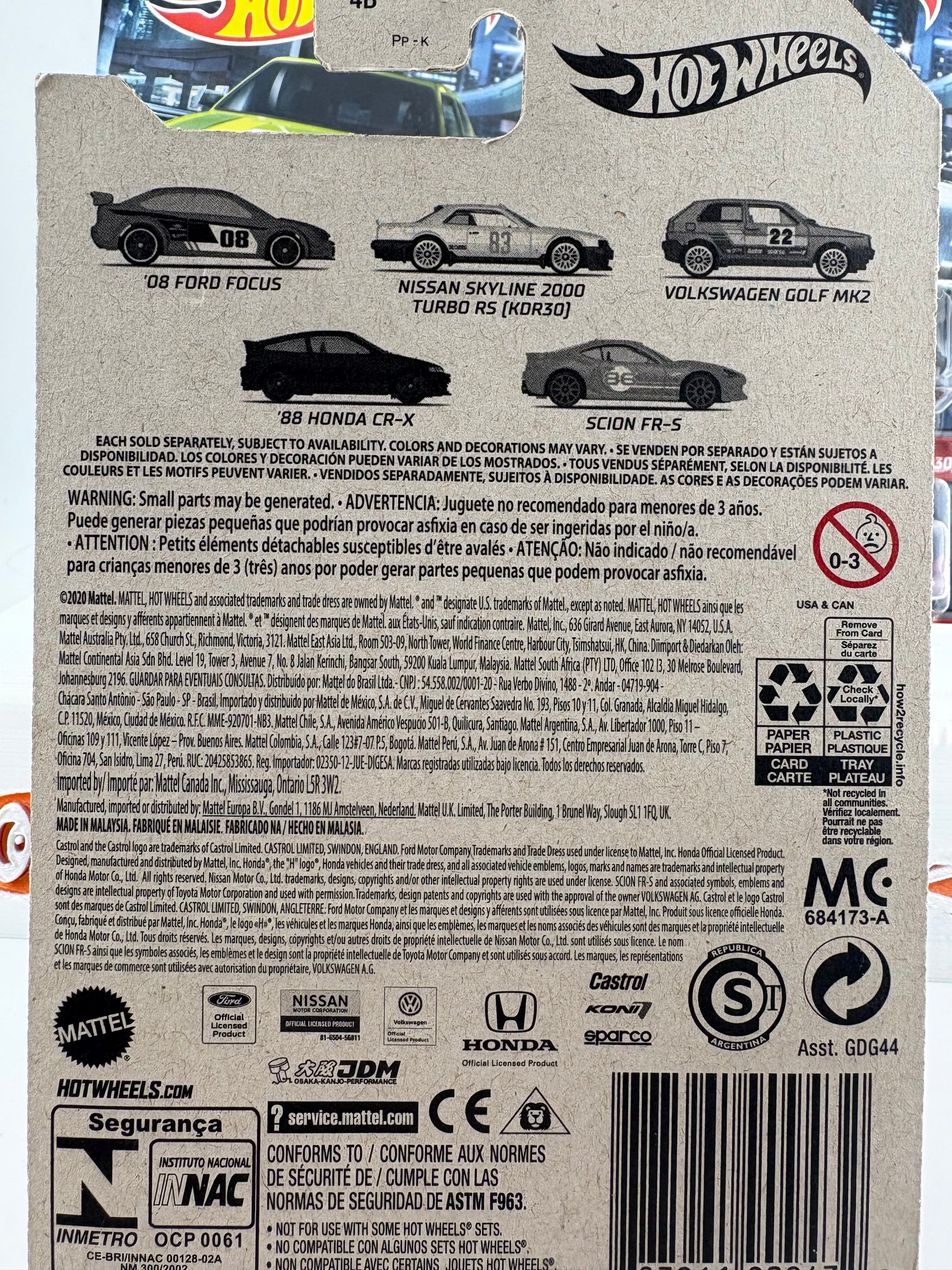 Hot Wheels J-Imports 5 Car Walmart Exclusive Set