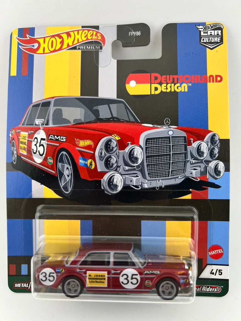 Hot Wheels Mercedes-Benz 300 SEL 6.8 AMG – Deutschland Design (Car Culture Series) Fishwheels