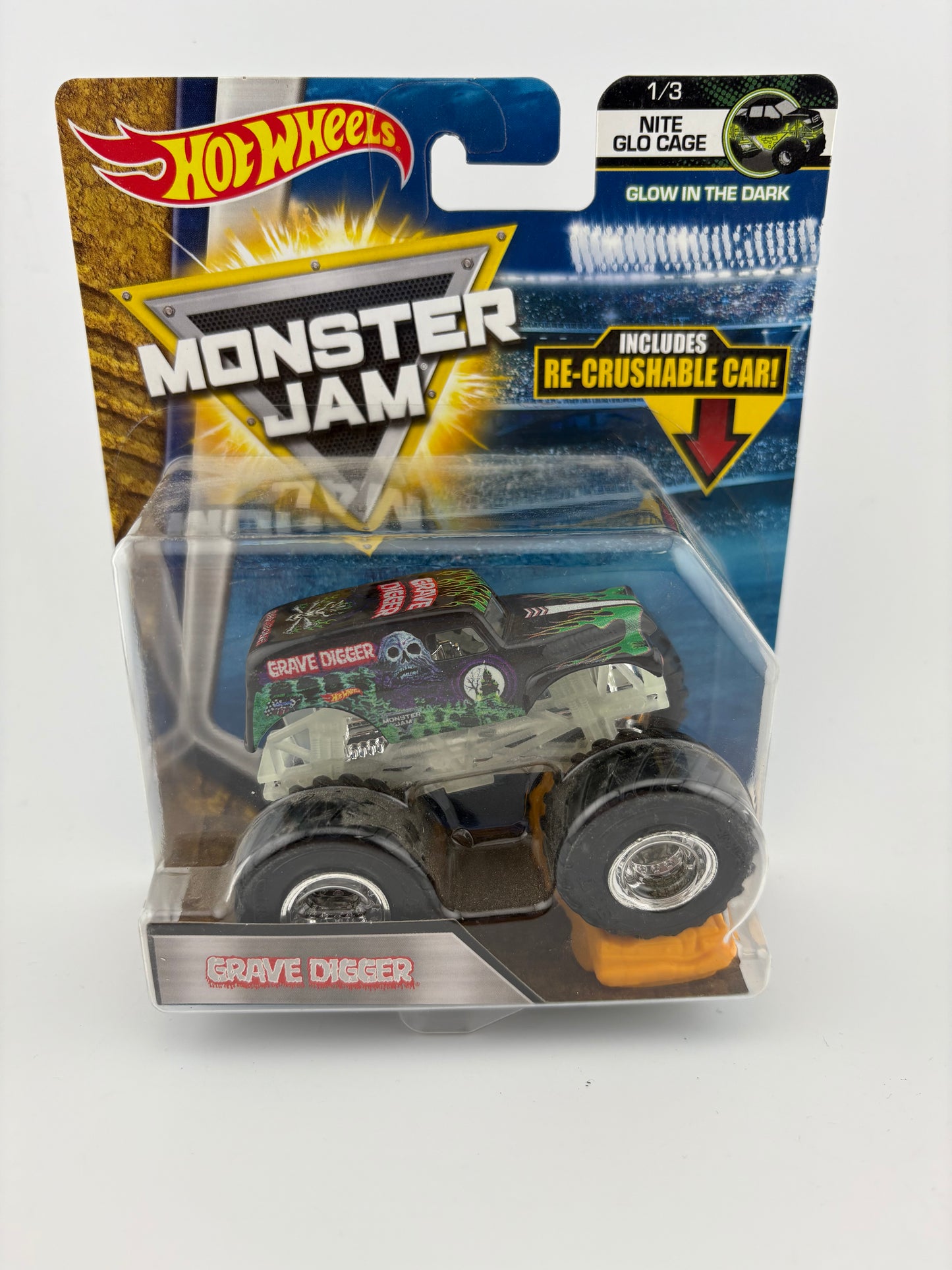 Hot Wheels Monster Jam – Grave Digger (Nite Glo Cage)