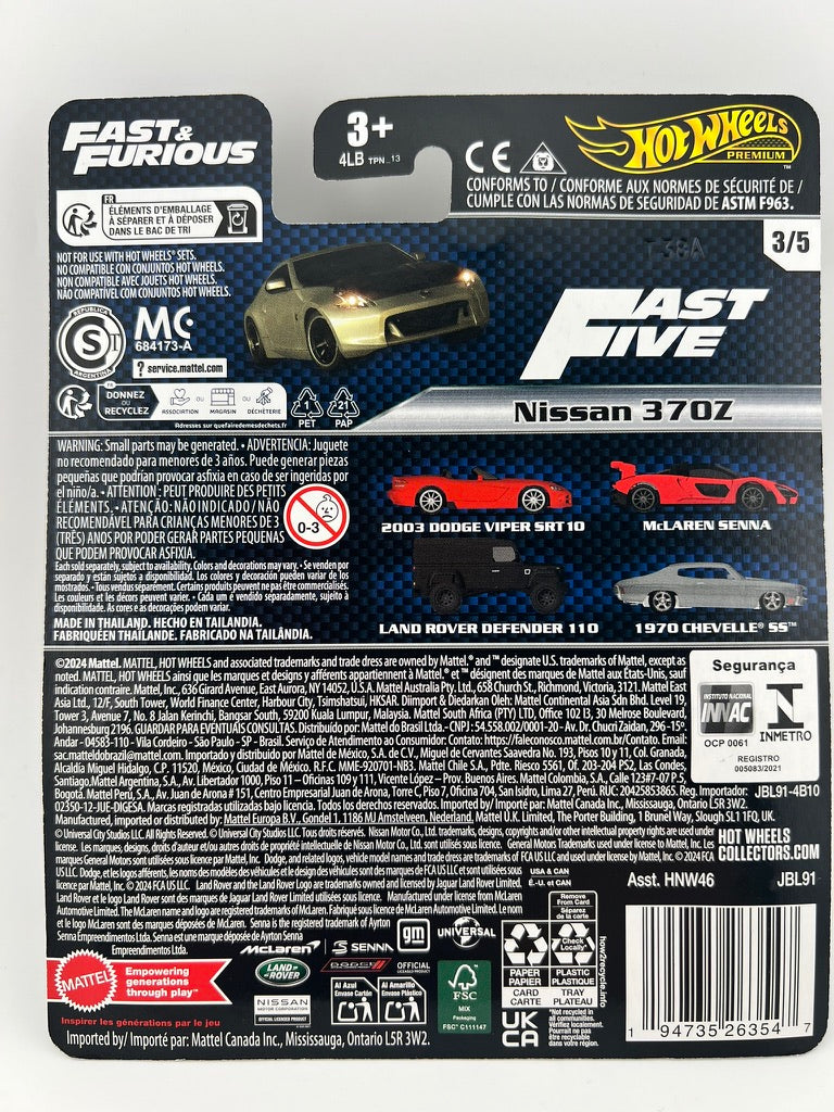 Hot Wheels Nissan 370Z – Fast &  Furious (Fast Five) Fishwheels