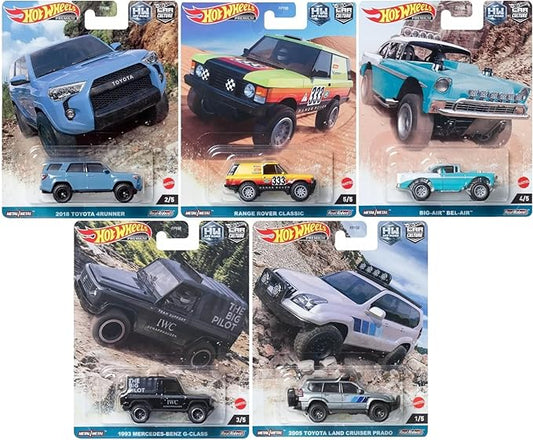 "Hot Wheels Off Road" 5 piece Set "Car Culture" Series Fishwheels