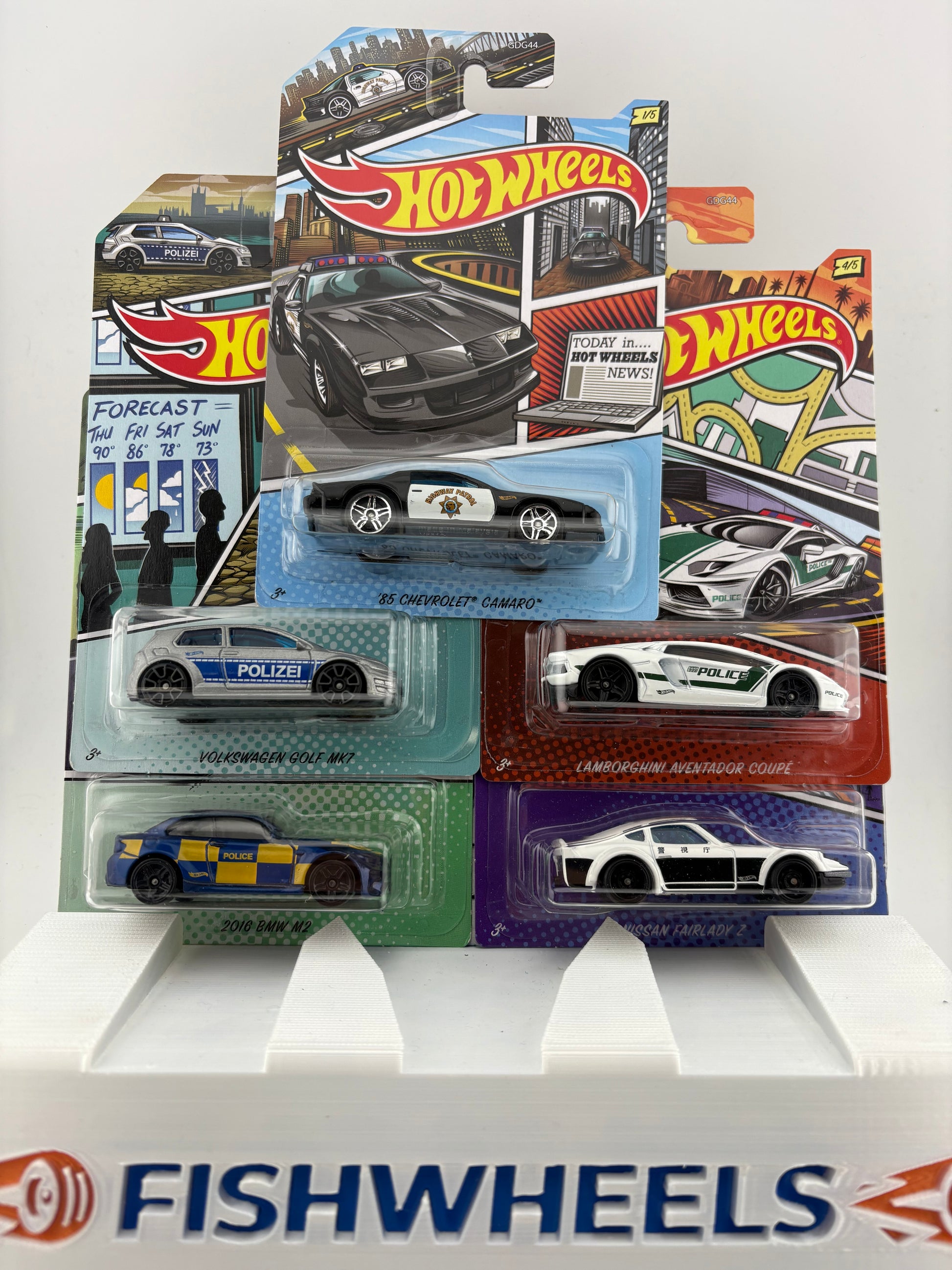 Hot Wheels – Police Cruisers 5-Car Set (2019)
