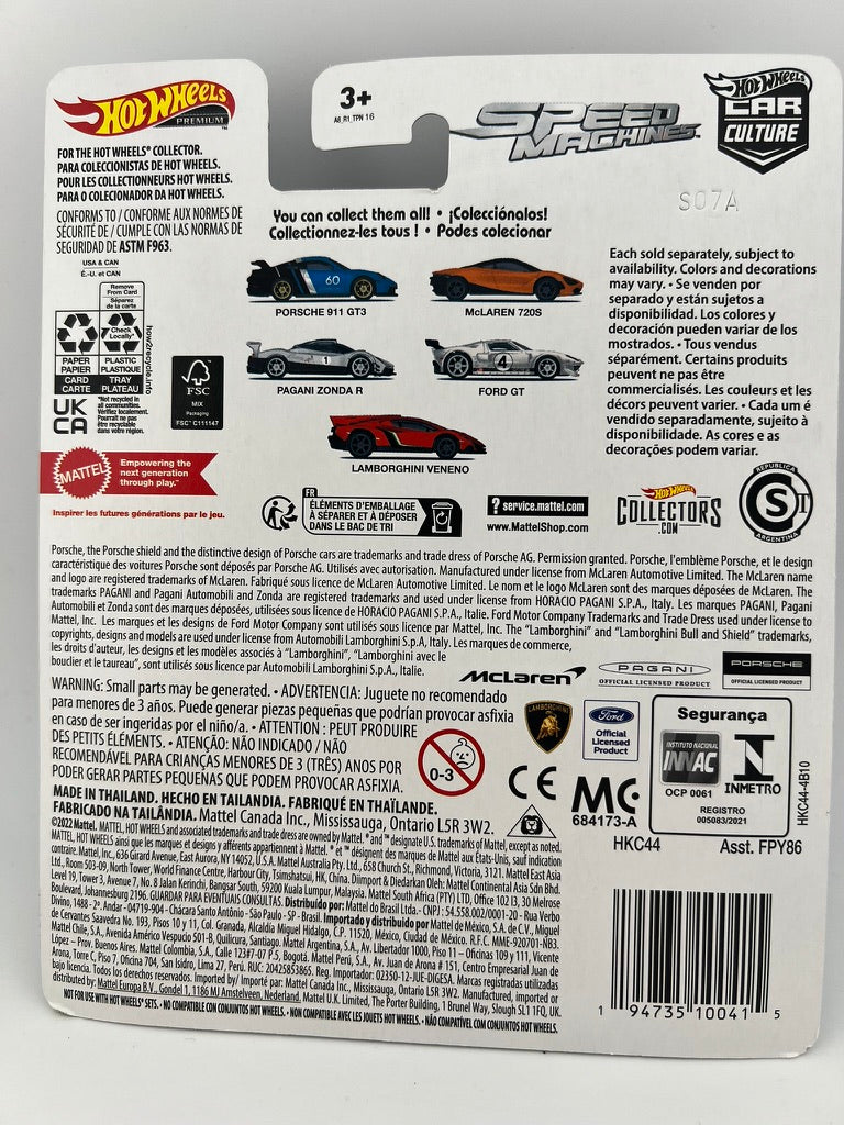Hot Wheels Porsche 911 GT3 Speed Machines Fishwheels