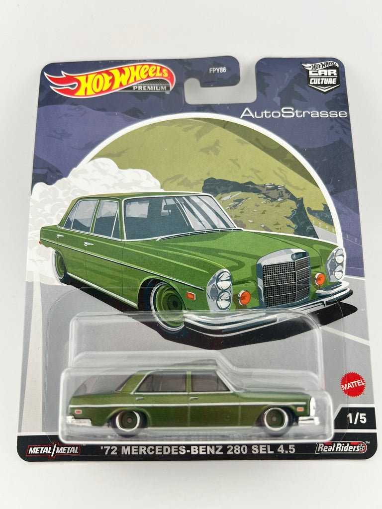 Hot Wheels Premium AutoStrasse Set – Complete 5-Car Collection Fishwheels