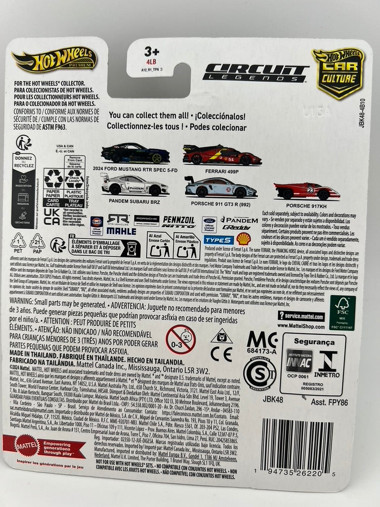 Hot Wheels Premium Car Culture Circuit Legends 2024 Ford Mustang RTR Spec 5-FD Fishwheels
