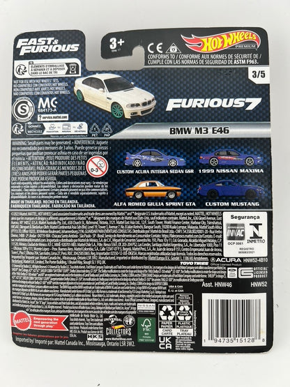 Hot Wheels Premium Fast & Furious BMW M3 E46 Fishwheels