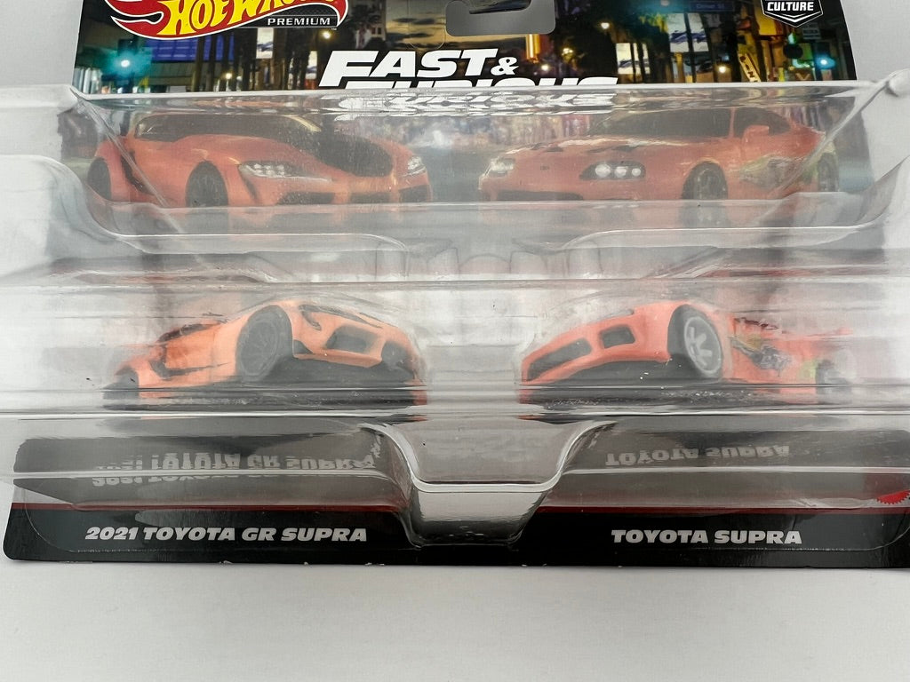 Hot Wheels Premium Fast & Furious Toyota Supra 2-Pack Fishwheels
