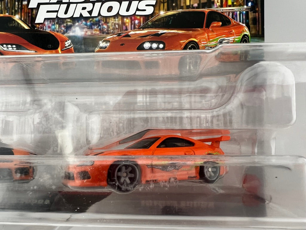 Hot Wheels Premium Fast & Furious Toyota Supra 2-Pack Fishwheels
