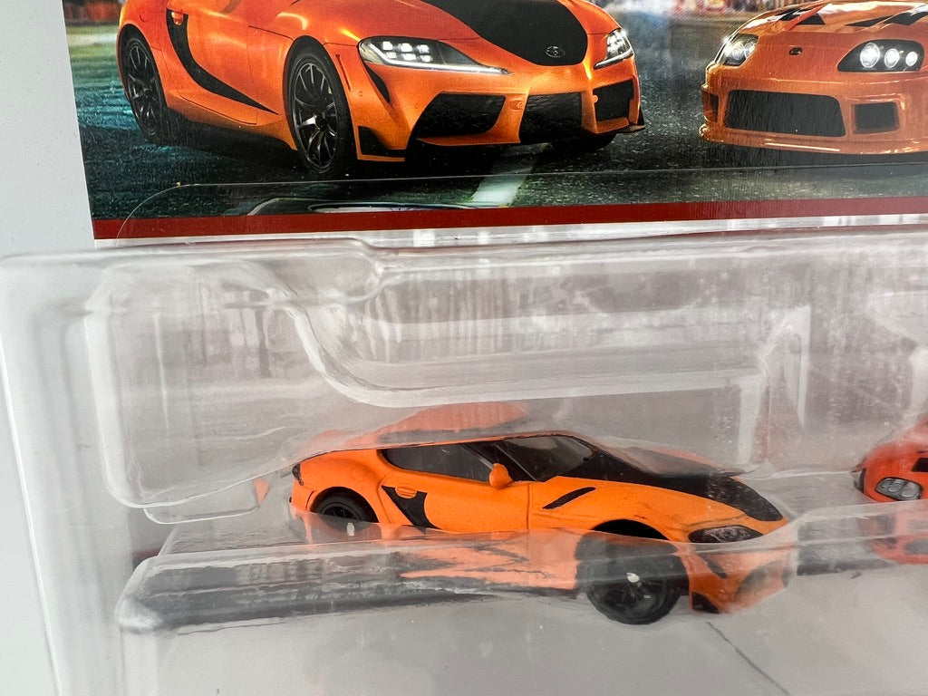 Hot Wheels Premium Fast & Furious Toyota Supra 2-Pack Fishwheels