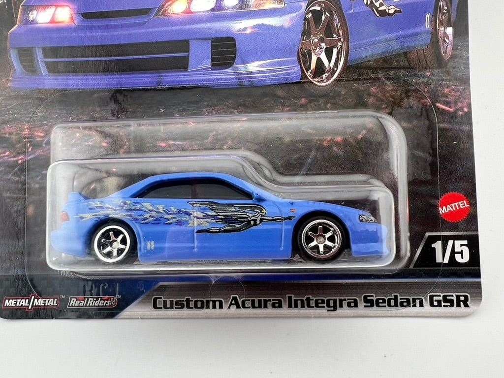 Hot Wheels Premium Fast &amp; Furious Custom Acura Integra Sedan GSR Fishwheels
