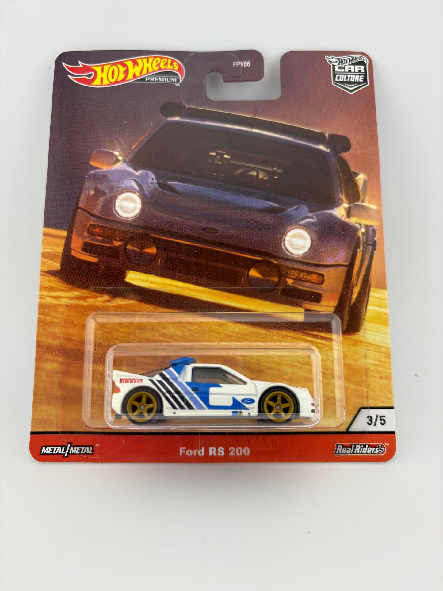 Hot Wheels Premium – Ford RS200 (Thrill Climbers Series)
