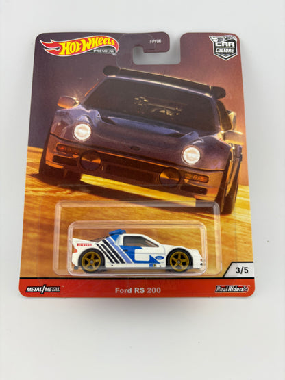 Hot Wheels Premium – Ford RS200 (Thrill Climbers Series)
