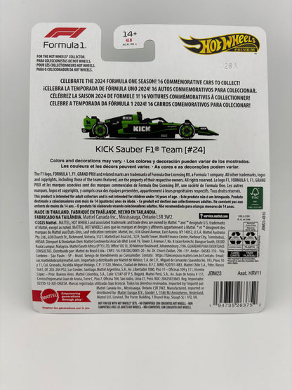 Hot Wheels Premium – KICK Sauber F1 Team (Zhou Guanyu)