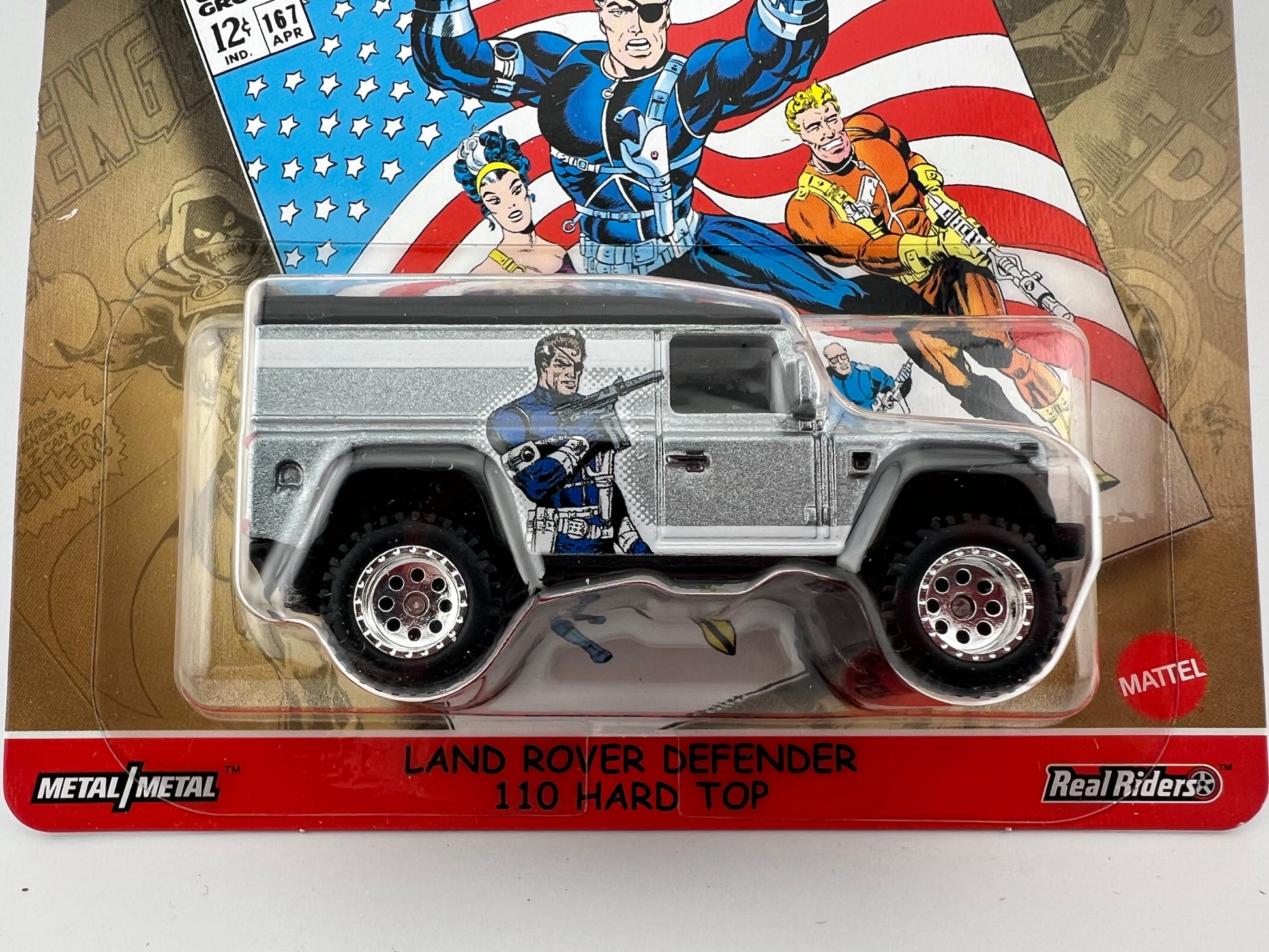 Hot Wheels Premium – Land Rover Defender 110 Hard Top (Marvel Comic Cover Series, 5/5)
