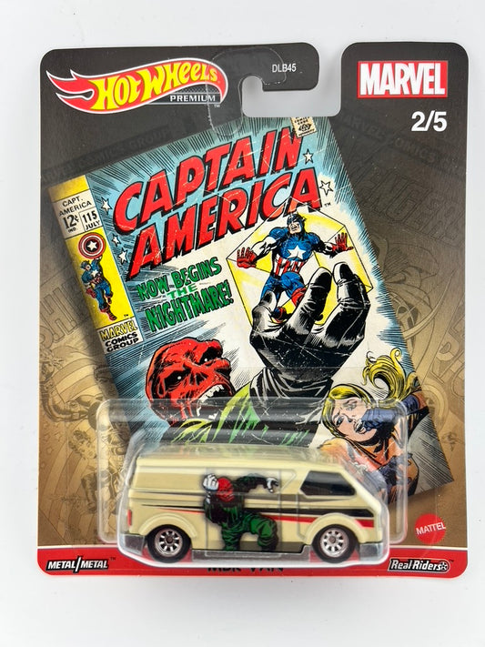 Hot Wheels Premium MBK Van – Marvel Captain America Fishwheels