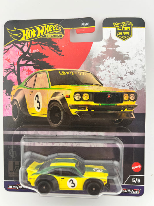 Hot Wheels Premium – Mazda RX-3 (Japan Historics 4 Series, 5/5)