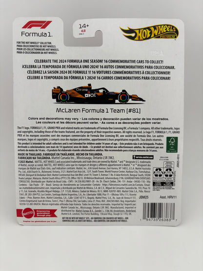 Hot Wheels Premium – McLaren Formula 1 (Oscar Piastri)(#81)