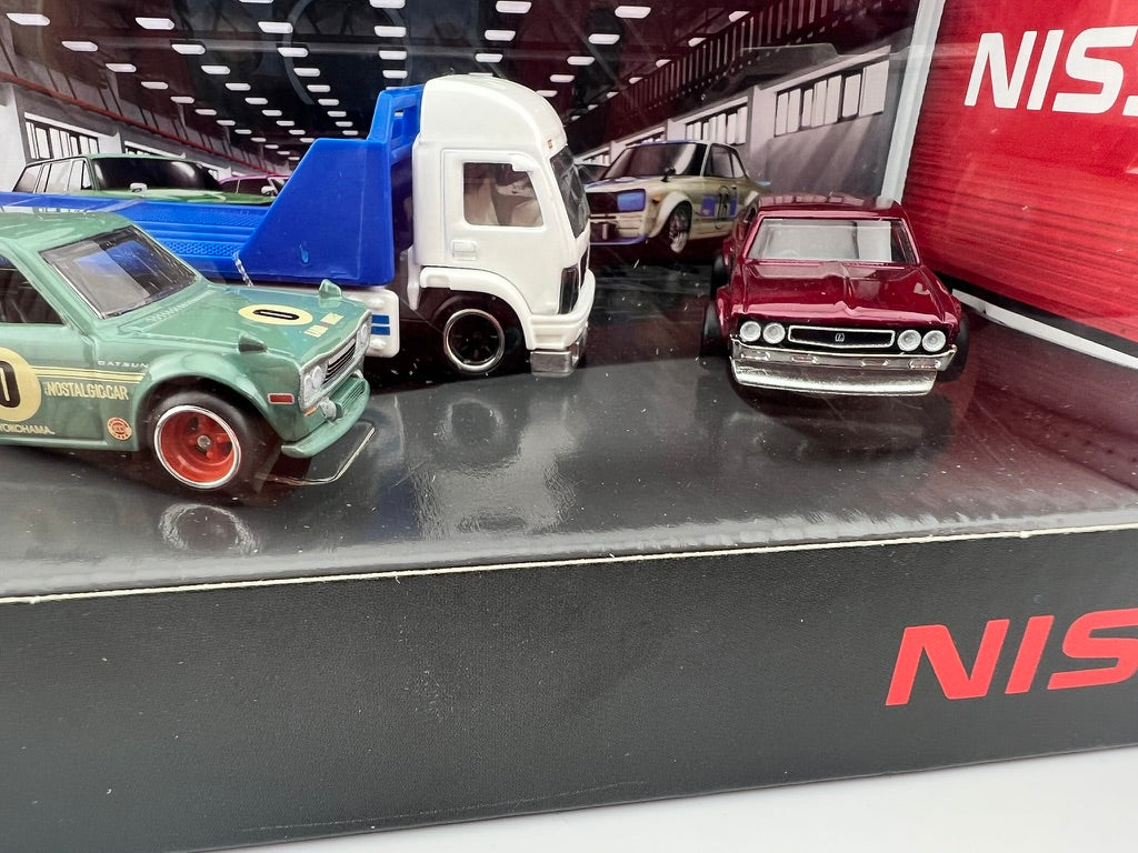 Hot Wheels Premium Nissan Set – Blue Hauler Edition Fishwheels