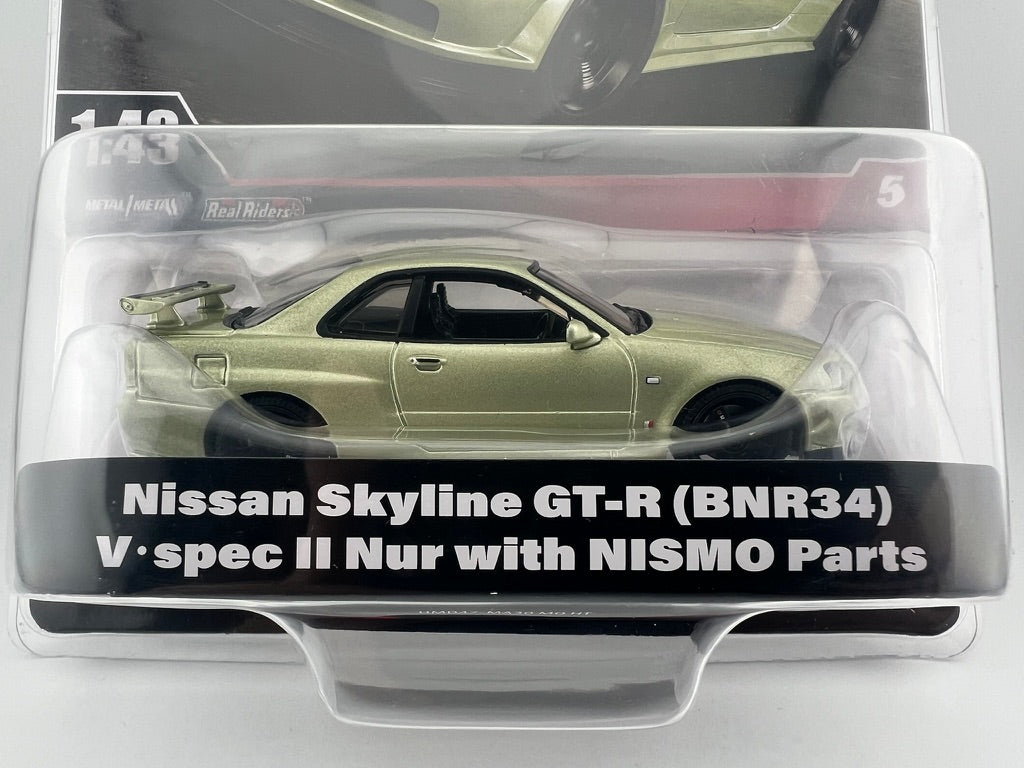 Hot Wheels Premium Nissan Skyline GT-R (BNR34) V·spec II Nur Fishwheels