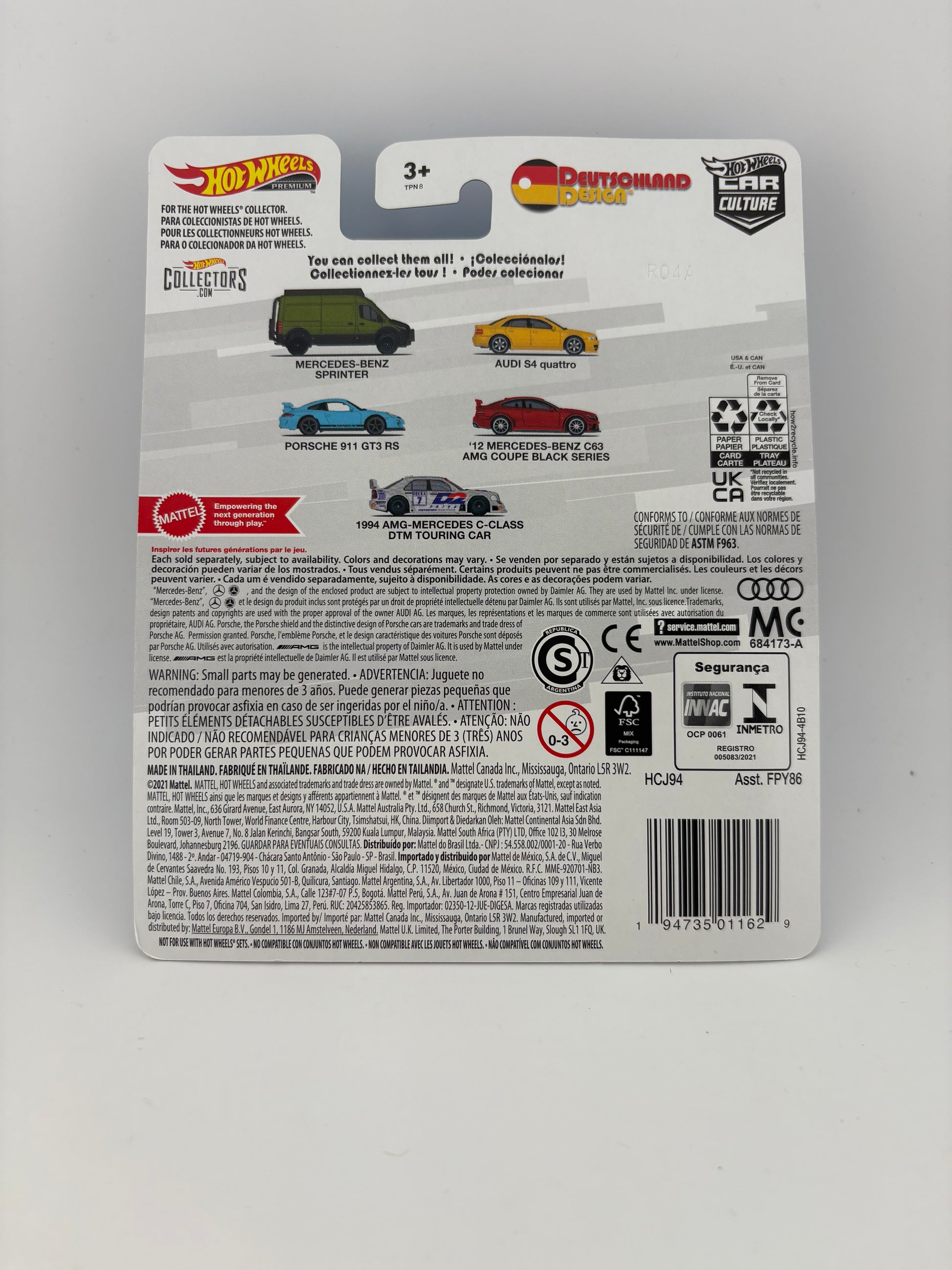 Hot Wheels Premium Porsche 911 GT3 RS – Deutschland Design