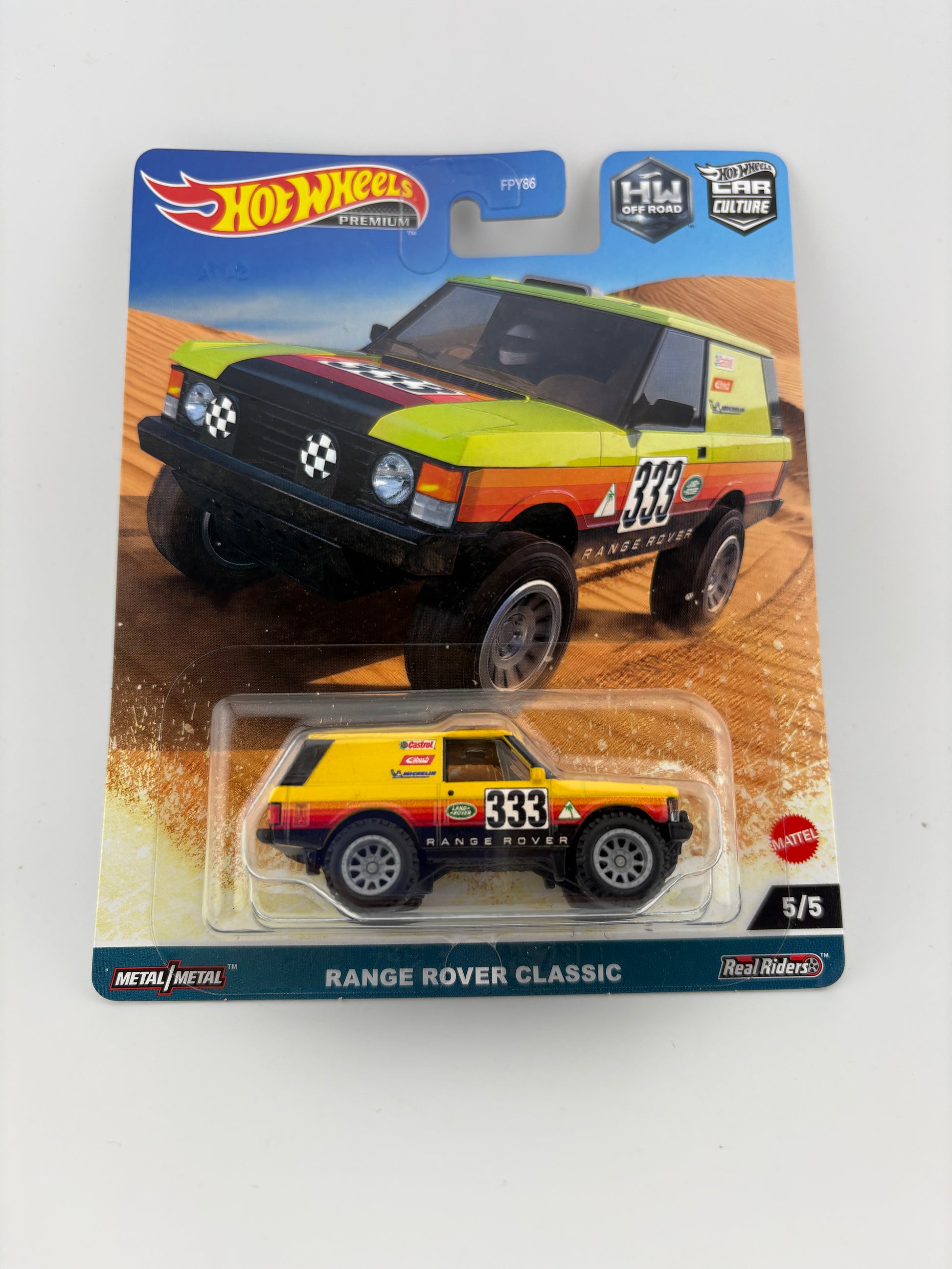 Hot Wheels Premium – Range Rover Classic (HW Off-Road Series)