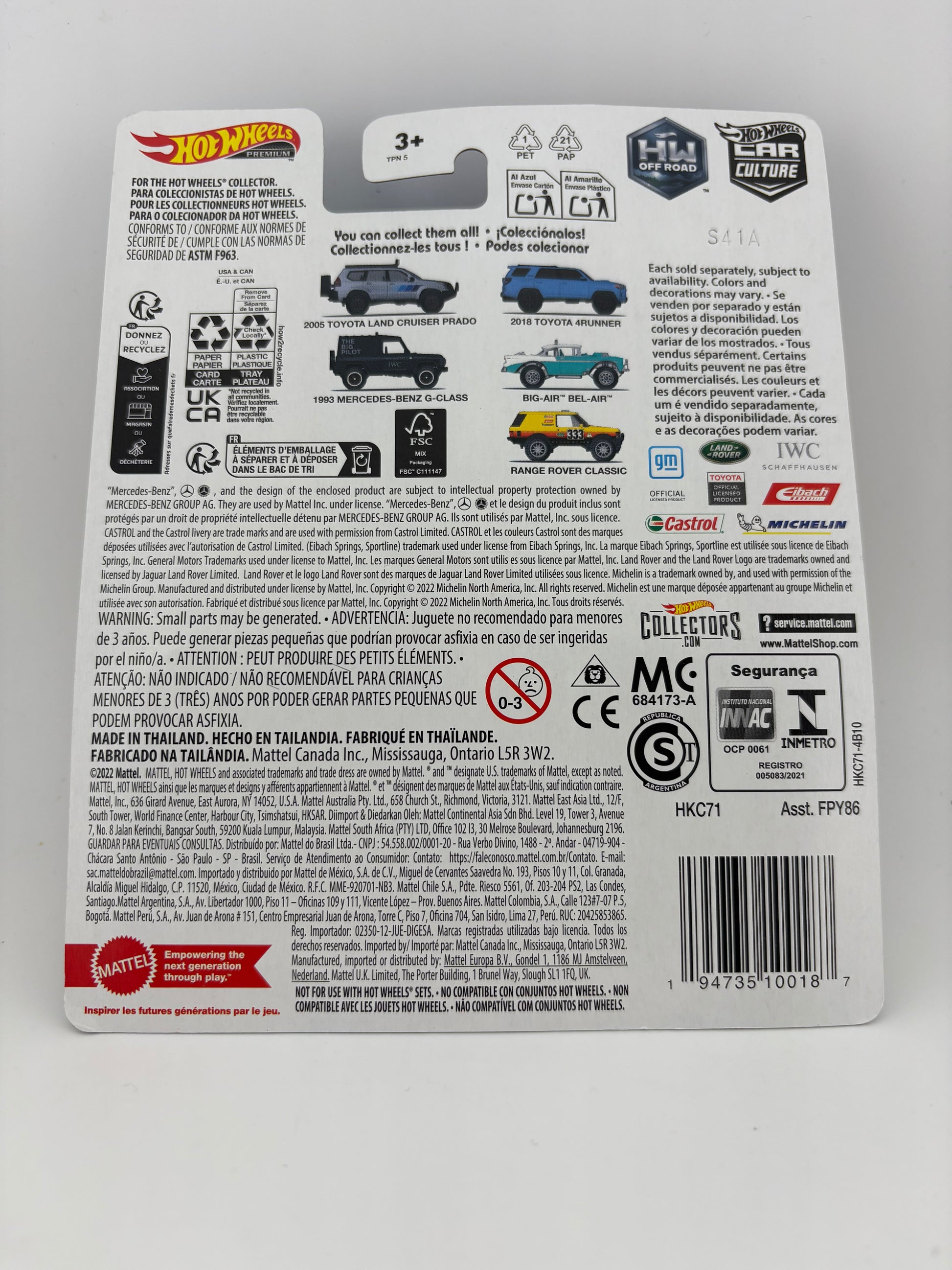 Hot Wheels Premium – Range Rover Classic (HW Off-Road Series)