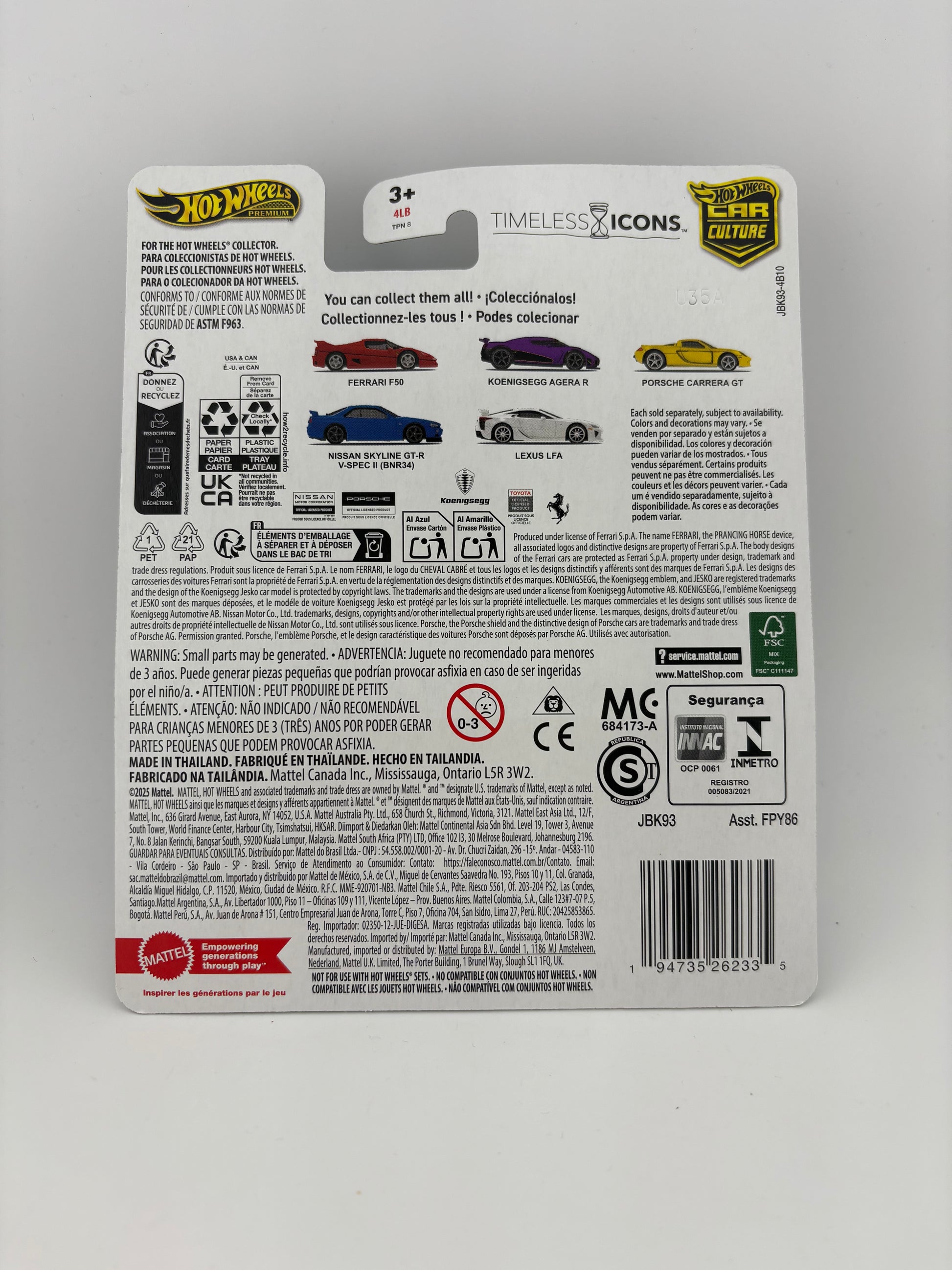 Hot Wheels Premium Timeless Icons – Koenigsegg Agera R