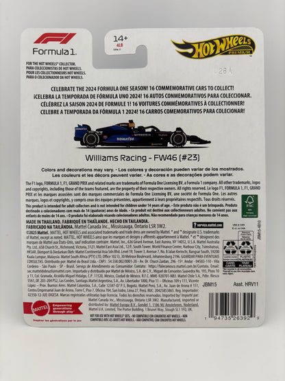 Hot Wheels Premium – Williams Racing FW46 (#23 Alex Albon)