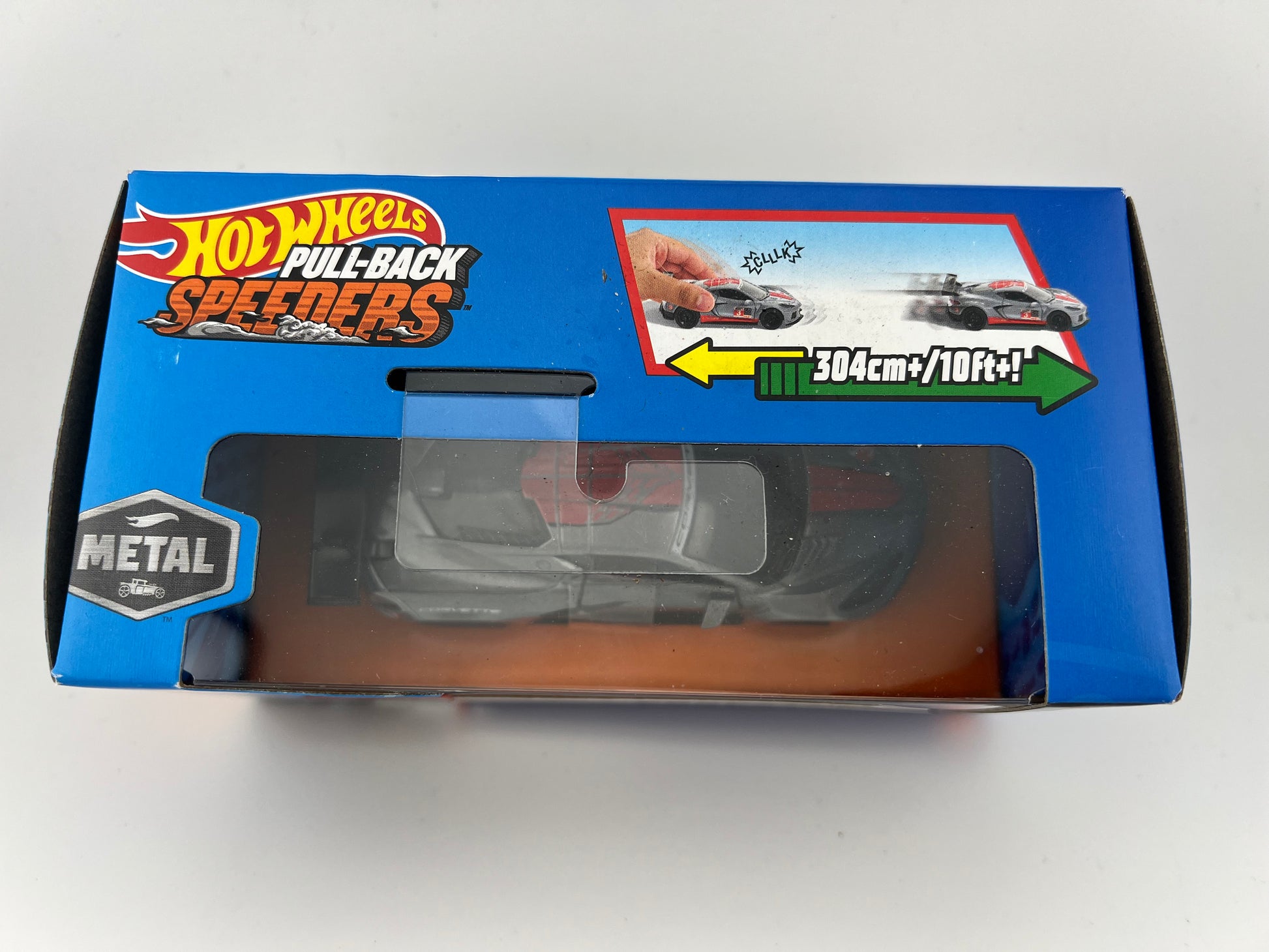 Hot Wheels Pull-Back Speeders - Corvette C8.R 1:43 Scale