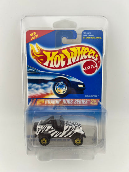 Hot Wheels Roll Patrol – New Roarin’ Rods Series (Zebra Jeep) – 1:64 Scale Fishwheels