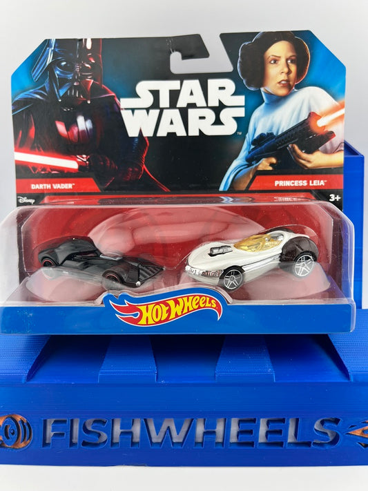 Hot Wheels Star Wars Character Cars 2-Pack: Darth Vader vs. Princess Leia Fishwheels