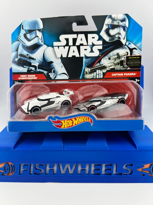 Hot Wheels Star Wars Character Cars 2-Pack: First Order Stormtrooper & Captain Phasma Fishwheels