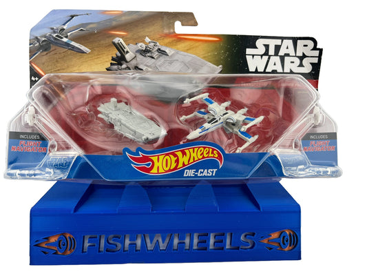 Hot Wheels Star Wars Die-Cast: First Order Transporter vs. Resistance X-Wing Fighter Fishwheels