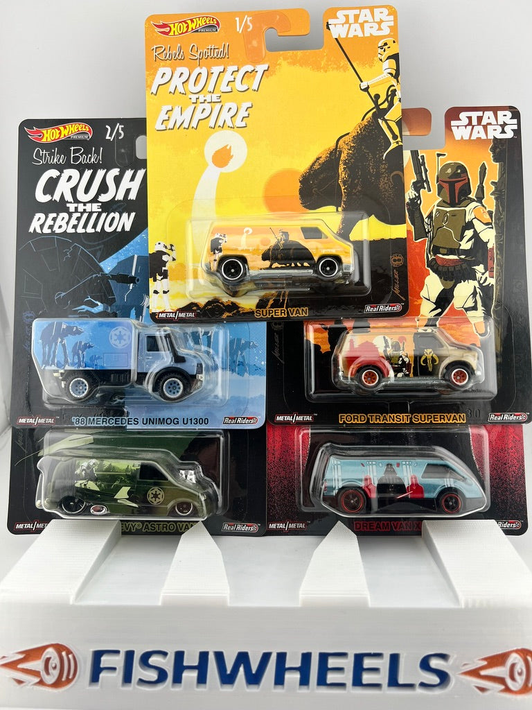 Hot Wheels Star Wars Starships Haulers 5-Car Set Fishwheels