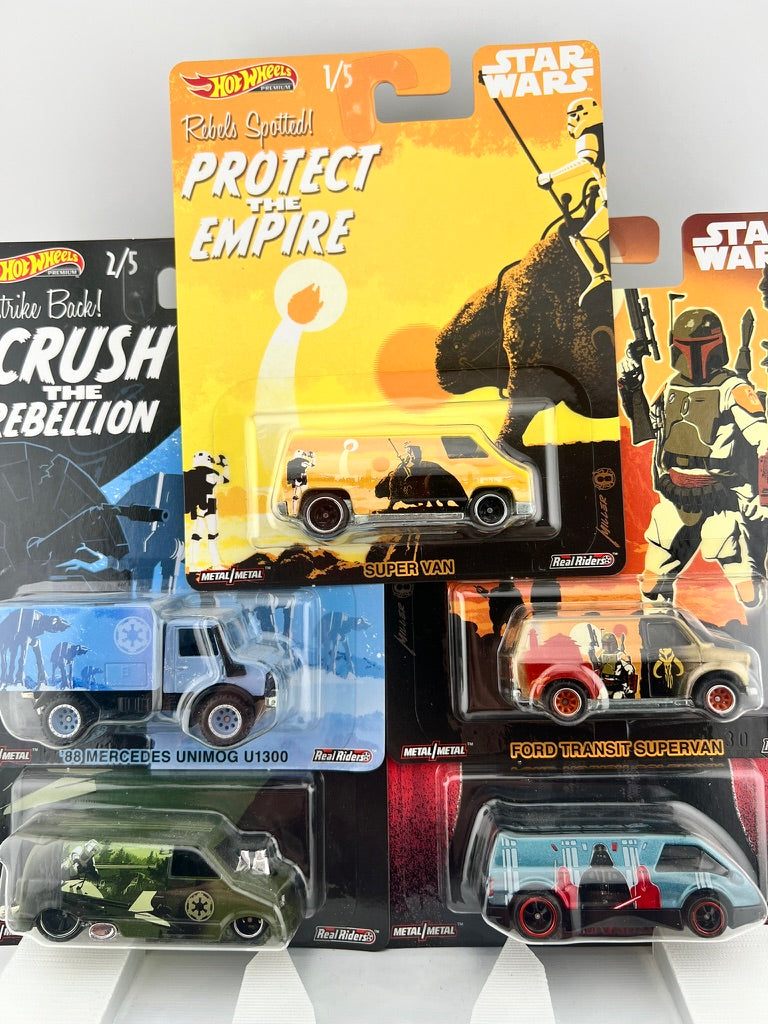 Hot Wheels Star Wars Starships Haulers 5-Car Set Fishwheels