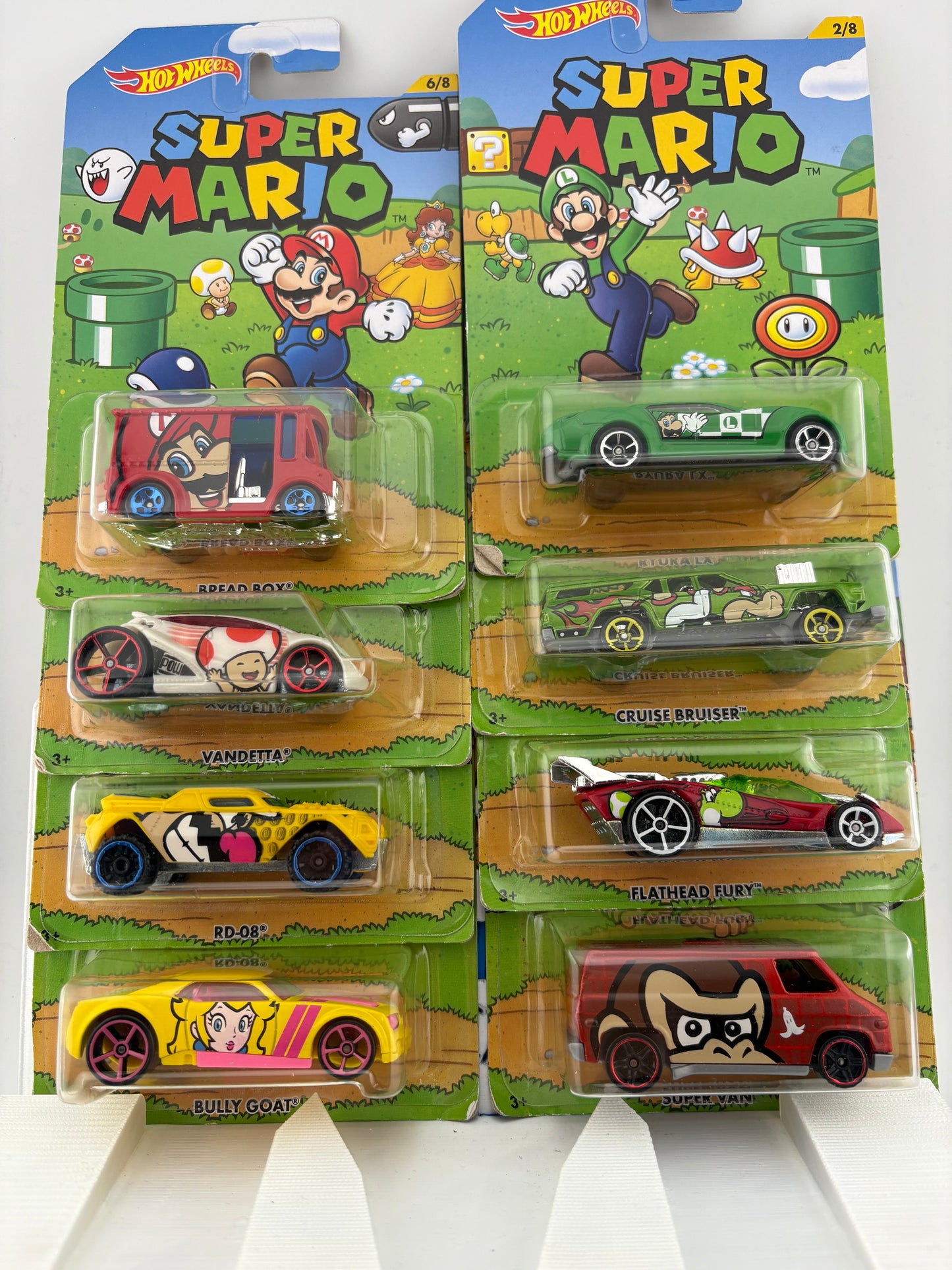 Hot Wheels Super Mario Character Cars (2016) – 8-Car Collector Set