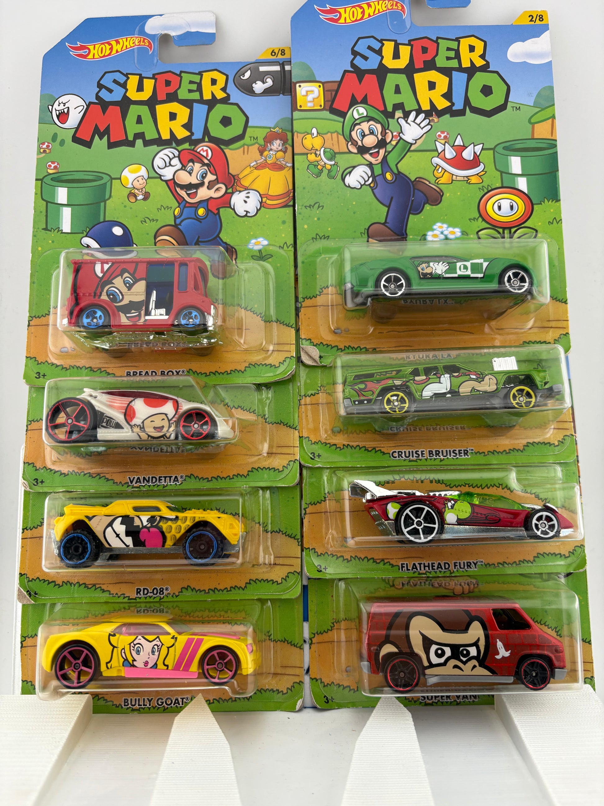 Hot Wheels Super Mario Character Cars (2016) – 8-Car Collector Set