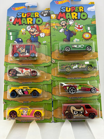 Hot Wheels Super Mario Character Cars (2016) – 8-Car Collector Set