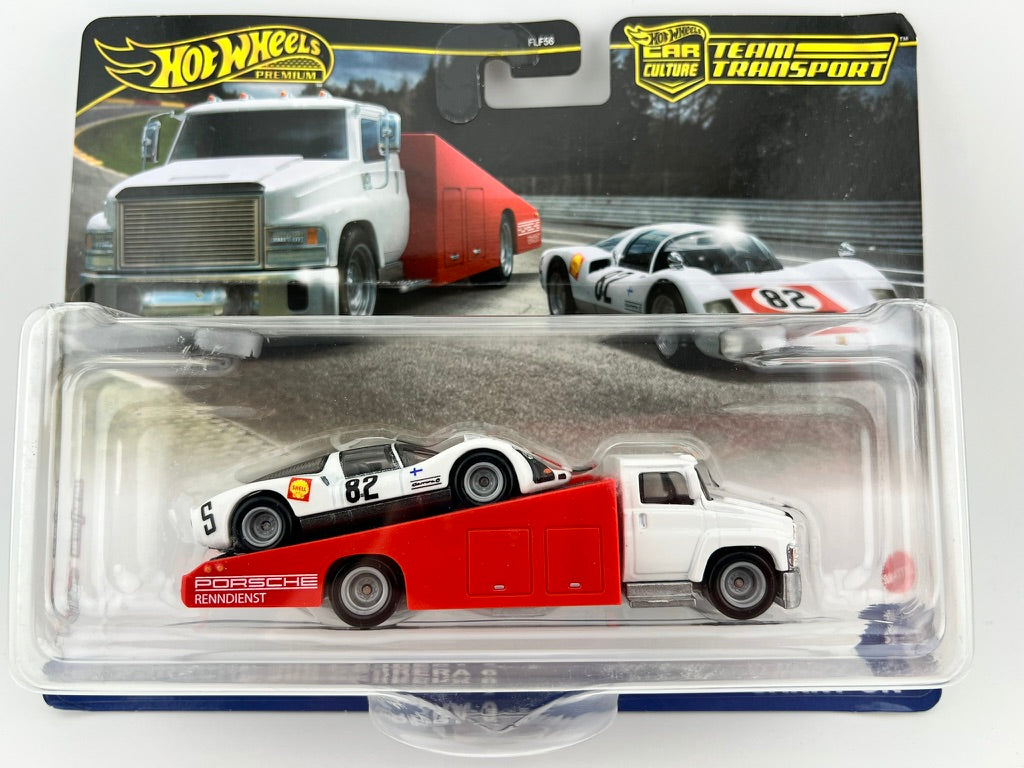 Hot Wheels Team Transport ’66 Porsche 906 Carrera 6 & Carry On Fishwheels