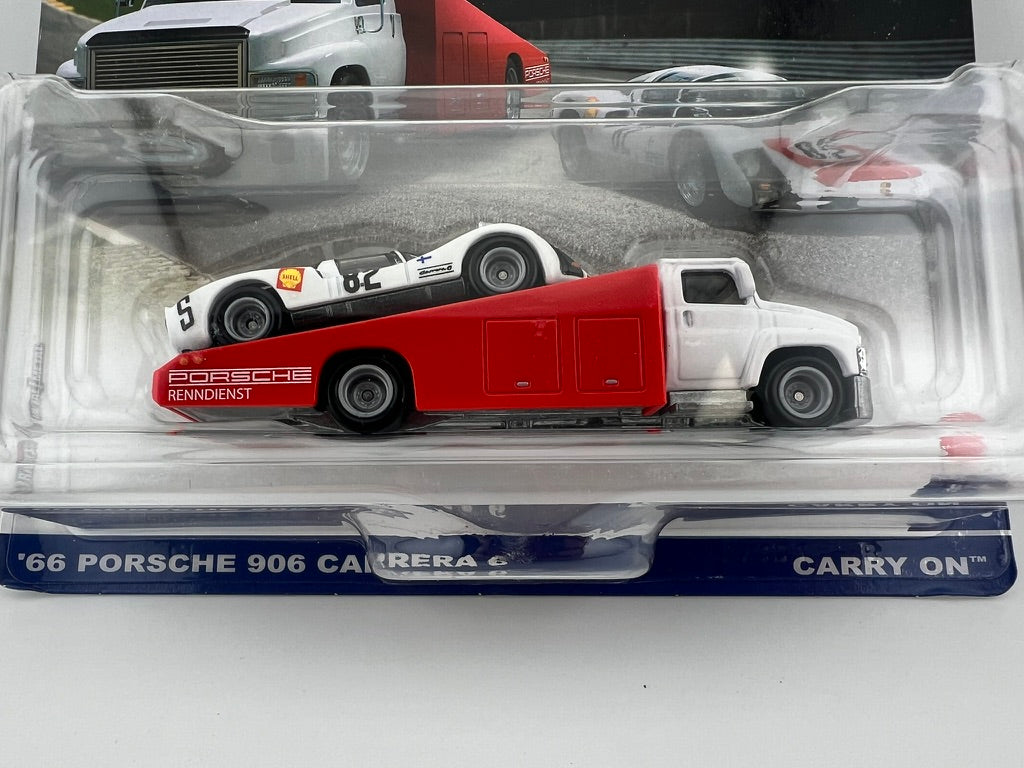 Hot Wheels Team Transport ’66 Porsche 906 Carrera 6 & Carry On Fishwheels