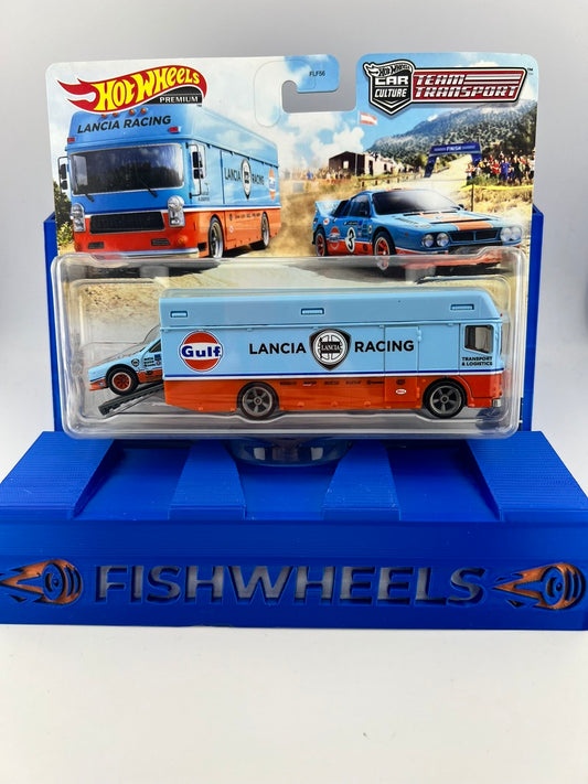 Hot Wheels Team Transport Euro Hauler and Lancia Rally 037 Fishwheels