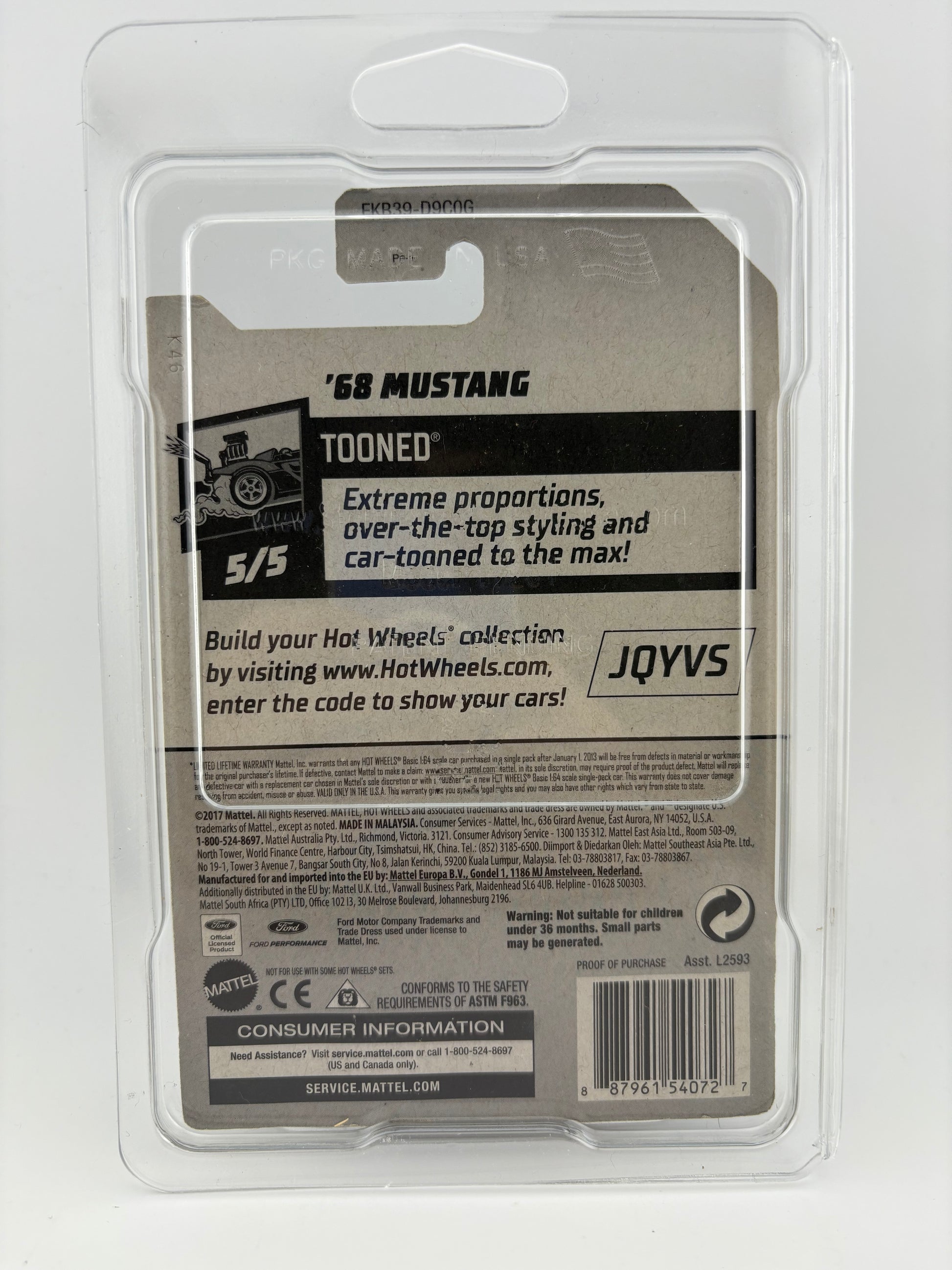 Hot Wheels Tooned – ’68 Mustang Super Treasure Hunt
