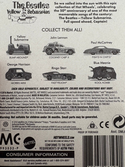Hot Wheels x The Beatles – Yellow Submarine Collection (2016)(Incomplete Set)
