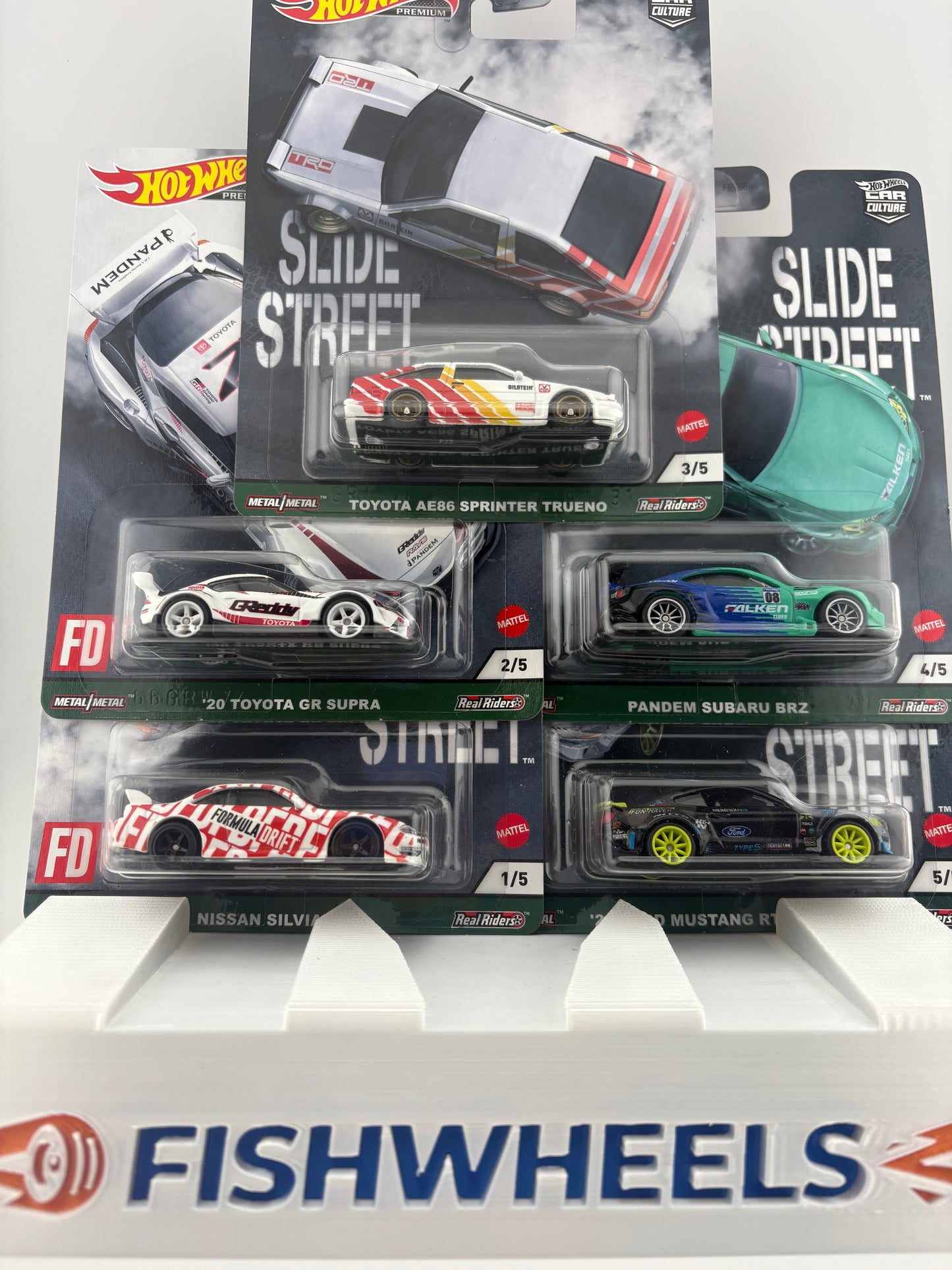 Hot Wheels Car Culture – Slide Street 5-Car Set (Formula Drift Series)