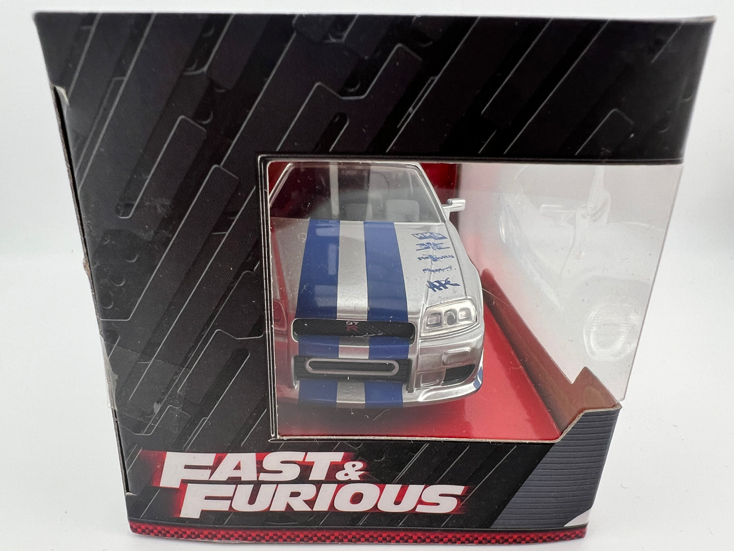 Jada Brian's Nissan Skyline GT-R (BNR34) Fast & Furious 1:32 (Silver) Fishwheels