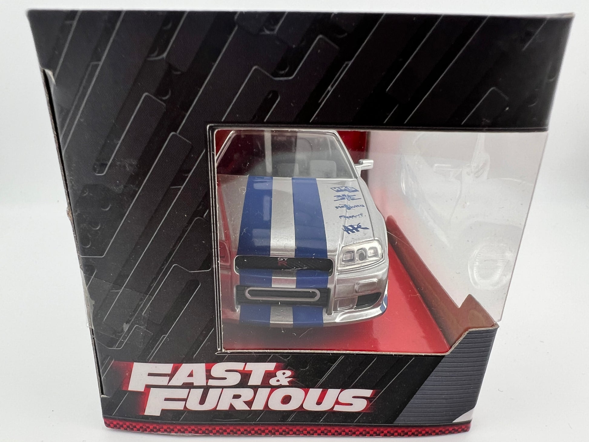 Jada Brian's Nissan Skyline GT-R (BNR34) Fast & Furious 1:32 (Silver) Fishwheels